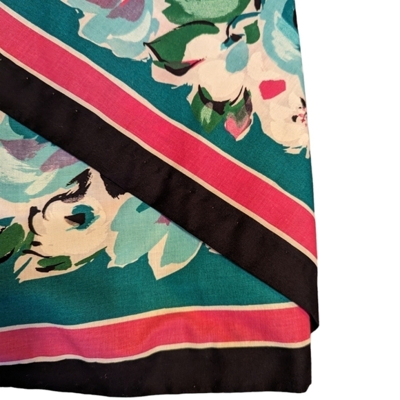 New Vtg. Lanz Dress cotton white pastel floral midi Coquette bow detail NWT Sz 6 - Picture 13 of 14